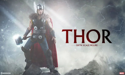 "Marvel Comics" 1/6 Scale Figure SideShow Sixth Scale #006 Thorㅤ – Sideshow Collectibles – ActionFigureBrasil — ângulo diferente