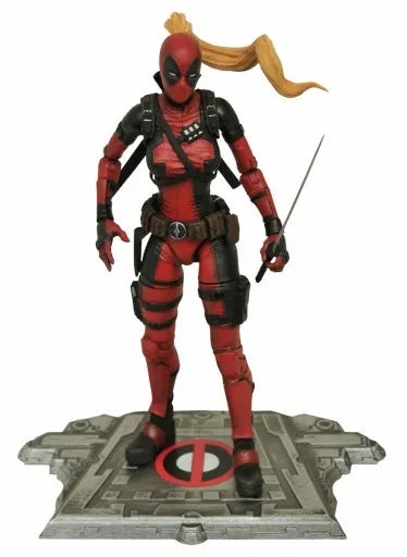 "Marvel Comics" Action Figure - Marvel Select: Lady Deadpoolㅤ – DIAMOND SELECT TOYS – ActionFigure Brasil