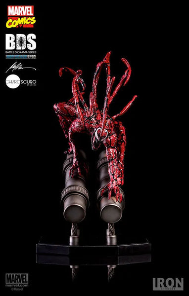 Marvel Comics - Carnage 1/10 Battle Diorama Series Art Scale Statueㅤ – Iron Studios – ActionFigureBrasil — com base expositora