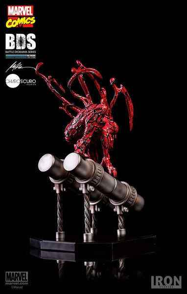 Marvel Comics - Carnage 1/10 Battle Diorama Series Art Scale Statueㅤ – Iron Studios – ActionFigure Brasil — embalagem