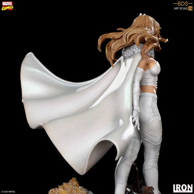 Marvel Comics / Emma Frost 1/10 Battle Diorama Series Art Scale Statueㅤ – Iron Studios – ActionFigure Brasil — com base expositora