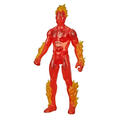 "Marvel Comics" "Marvel Legend RETRO" 3.75 Inch, Action Figure #06 Human Torchㅤ – Hasbro – ActionFigure Brasil