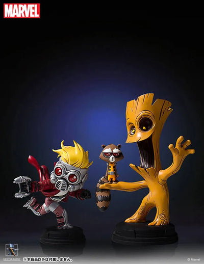 "Marvel Comics" Mini Statue: Groot & Rocketㅤ – Gantaku – ActionFigureBrasil — acessórios