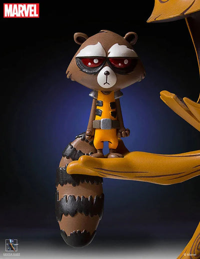 "Marvel Comics" Mini Statue: Groot & Rocketㅤ – Gantaku – ActionFigureBrasil — ambientada