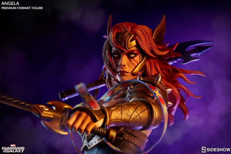 Marvel Comics - Premium Format Figure: Angelaㅤ – Sideshow Collectibles – ActionFigure Brasil