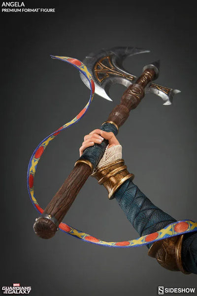 Marvel Comics - Premium Format Figure: Angelaㅤ – Sideshow Collectibles – ActionFigure Brasil — ângulo diferente