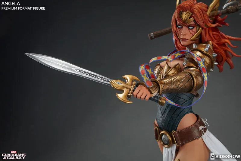 Marvel Comics - Premium Format Figure: Angelaㅤ – Sideshow Collectibles – ActionFigure Brasil