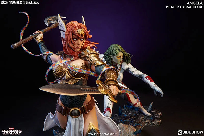 Marvel Comics - Premium Format Figure: Angelaㅤ – Sideshow Collectibles – ActionFigure Brasil
