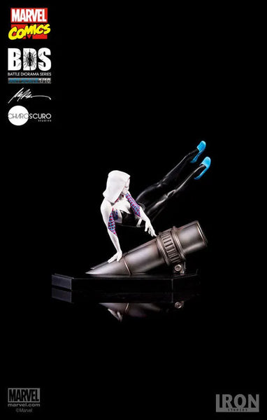 Marvel Comics - Spider Gwien 1/10 Battle Diorama Series Art Scale Statueㅤ – Iron Studios – ActionFigureBrasil — detalhe do produto
