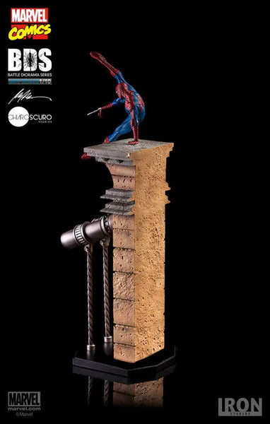 Marvel Comics - Spider-Man 1/10 Battle Diorama Series Art Scale Statueㅤ – Iron Studios – ActionFigureBrasil — ambientada