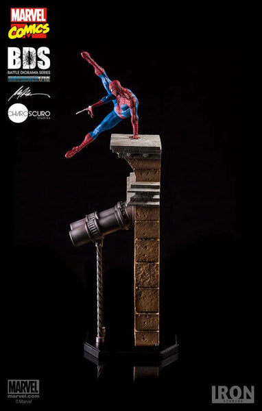 Marvel Comics - Spider-Man 1/10 Battle Diorama Series Art Scale Statueㅤ – Iron Studios – ActionFigureBrasil — com base expositora
