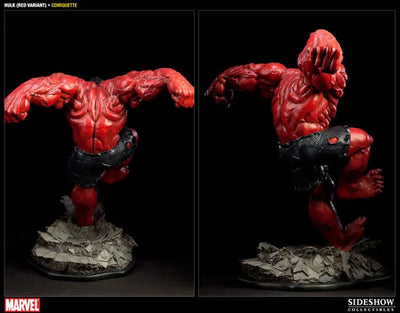 Marvel Comiquette: Red Hulkㅤ – Sideshow Collectibles – ActionFigure Brasil — ângulo diferente