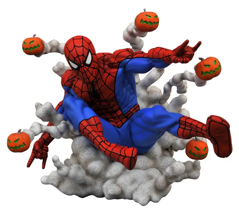 Marvel Gallery / Marvel Comics: Pumpkin Bomb Spider-Man Wall-Mount PVC Statueㅤ – Diamond Select – ActionFigure Brasil