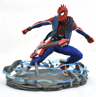 Marvel Gallery / Marvel Spider-Man: Spider-Man Punk Suit PVC Statueㅤ – Diamond Select – ActionFigure Brasil — ângulo diferente