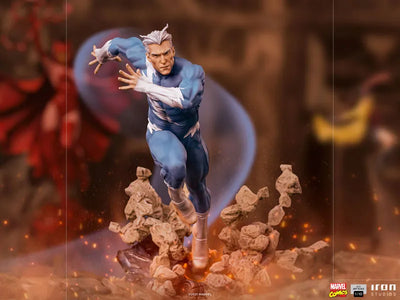 Marvel Iron Studios Statue "Battle Diorama, Series" 1/10 Scale Quicksilver [Comic]ㅤ – Iron Studios – ActionFigure Brasil — detalhe do produto