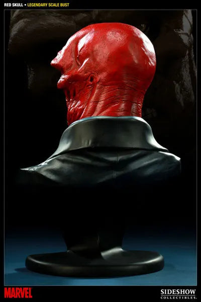 Marvel Legendary Scale Bust Red Skull From "Captain America"ㅤ – Sideshow Collectibles – ActionFigure Brasil — ângulo diferente