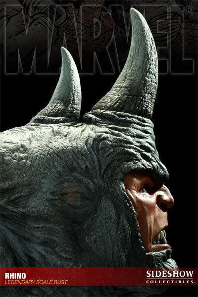 Marvel - Legendary Scale Bust: Rhino from "Spider-Man"ㅤ – Sideshow Collectibles – ActionFigure Brasil — ambientada