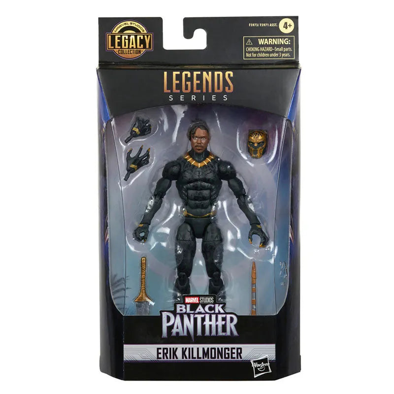 Marvel - Marvel Legends: 6 Inch Action Figure - MCU Series / Legacy Collection: Erik Killmonger [Movie / Black Panther]ㅤ – Hasbro – ActionFigure Brasil