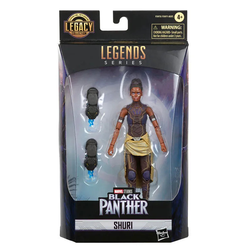 Marvel - Marvel Legends: 6 Inch Action Figure - MCU Series / Legacy Collection: Shuri [Movie / Black Panther]ㅤ – Hasbro – ActionFigure Brasil