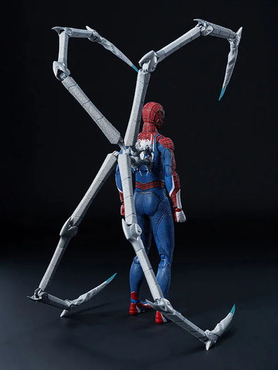 Marvel's Spider-Man 2 DLX - Spider-Man - Advanced Suit 2.0 - Peter Parker (Threezero)ㅤ – ThreeZero – ActionFigureBrasil — com base expositora