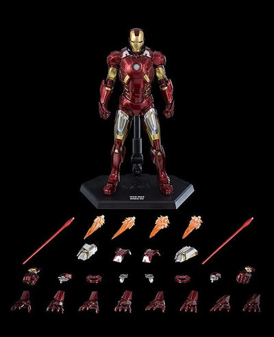 Marvel Studios - The Infinity Saga - DLX Iron Man - Mark 7 (ThreeZero)ㅤ – ThreeZero – ActionFigure Brasil — close