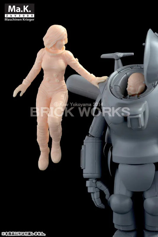 Maschinen Krieger - Ma.K.UP! MUS-19 - Mercenary Force Female Space Pilot (B) - 1/20 - Floating Low Gravity Aerobic Environment (Brick Works)ㅤ – Brick Works – ActionFigure Brasil