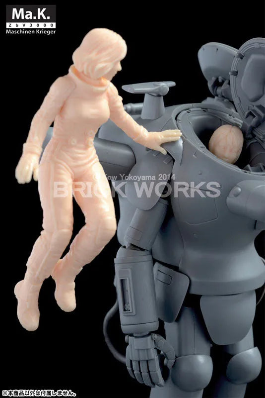 Maschinen Krieger - Ma.K.UP! MUS-19 - Mercenary Force Female Space Pilot (B) - 1/20 - Floating Low Gravity Aerobic Environment (Brick Works)ㅤ – Brick Works – ActionFigure Brasil