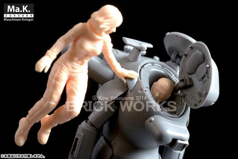 Maschinen Krieger - Ma.K.UP! MUS-19 - Mercenary Force Female Space Pilot (B) - 1/20 - Floating Low Gravity Aerobic Environment (Brick Works)ㅤ – Brick Works – ActionFigure Brasil