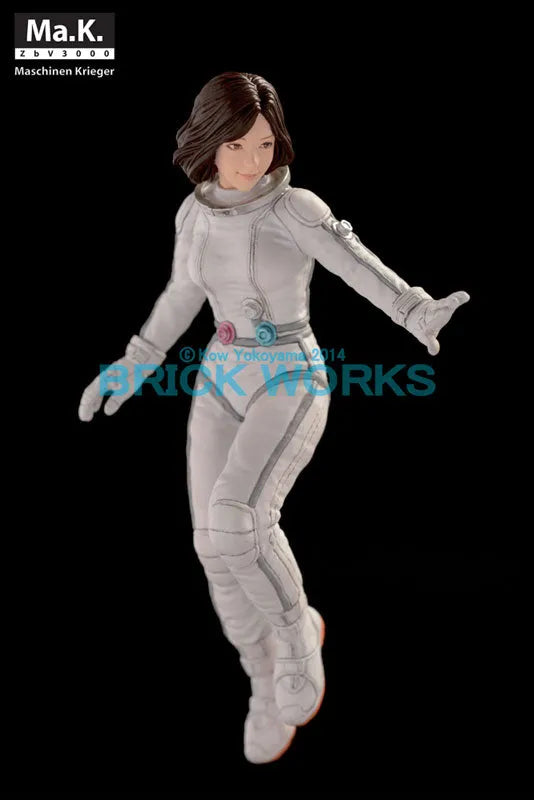 Maschinen Krieger - Ma.K.UP! MUS-19 - Mercenary Force Female Space Pilot (B) - 1/20 - Floating Low Gravity Aerobic Environment (Brick Works)ㅤ – Brick Works – ActionFigure Brasil