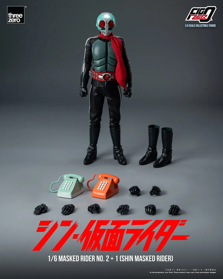 Masked Rider No.2+1 (SHIN MASKED RIDER) – Threezero – ActionFigure Brasil