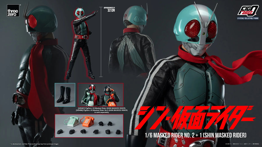 Masked Rider No.2+1 (SHIN MASKED RIDER) – Threezero – ActionFigure Brasil