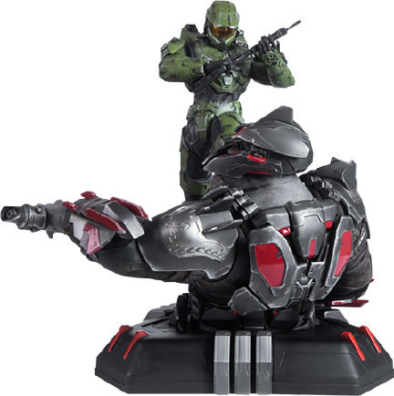 Master Chief vs. Escharum - LIMITED EDITION: 1500 – Gaming Heads – ActionFigure Brasil