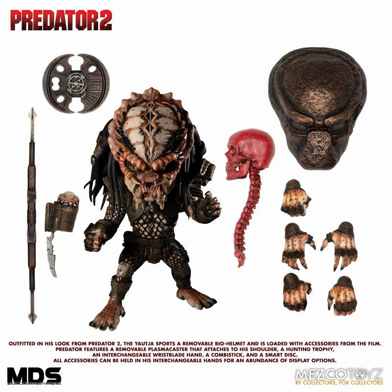 MDS Designer Series / Predator 2: City Hunter Predator DX 6 Inch Action Figureㅤ – Mezco – ActionFigure Brasil