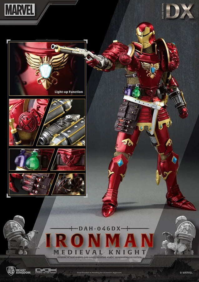 Medieval Knight Iron Man (Deluxe) (Deluxe Version) – Beast Kingdom – ActionFigure Brasil