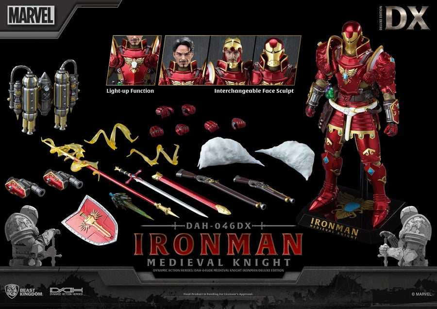 Medieval Knight Iron Man (Deluxe) (Deluxe Version) – Beast Kingdom – ActionFigure Brasil