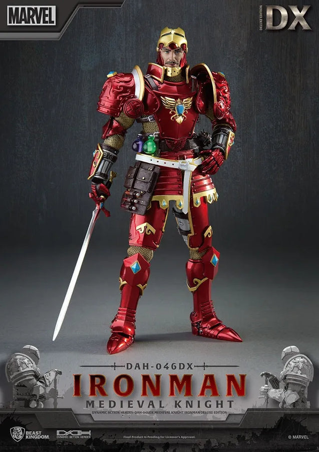 Medieval Knight Iron Man (Deluxe) (Deluxe Version) – Beast Kingdom – ActionFigure Brasil