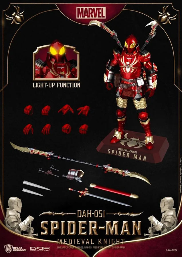Medieval Knight Spider-Man – Beast Kingdom – ActionFigure Brasil — ambientada