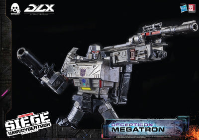 Megatron DLX – Threezero – ActionFigure Brasil — com base expositora