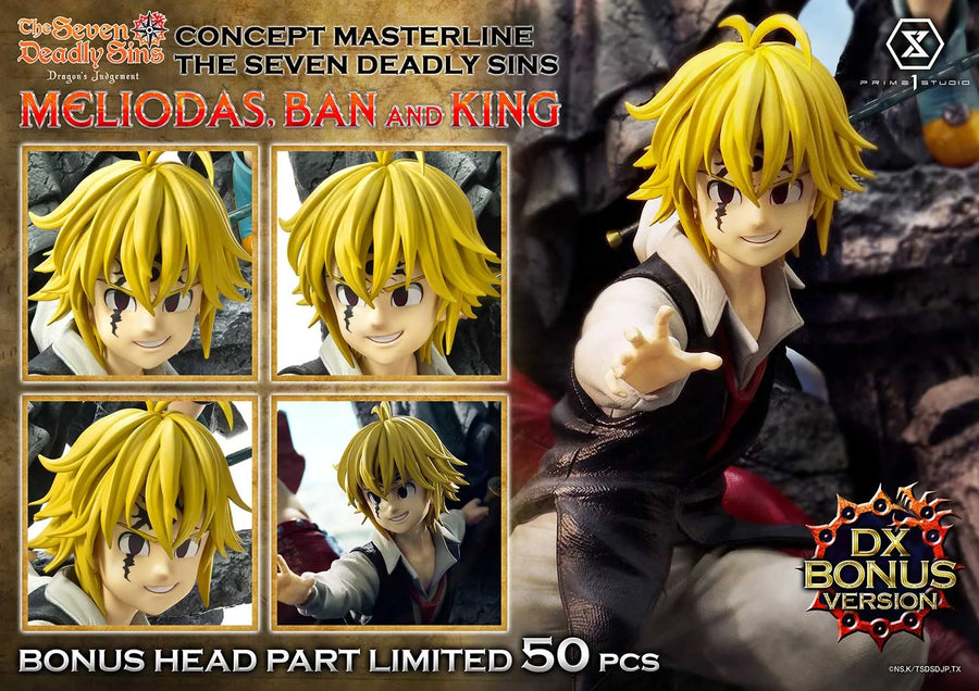 Meliodas, Ban and King (Deluxe Bonus Version) The Seven Deadly Sins – Prime1Studio – ActionFigure Brasil