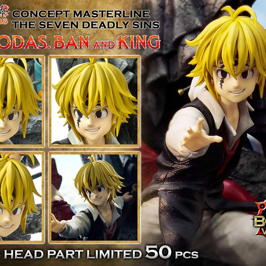 Meliodas, Ban and King (Deluxe Bonus Version) The Seven Deadly Sins – Prime1Studio – ActionFigure Brasil