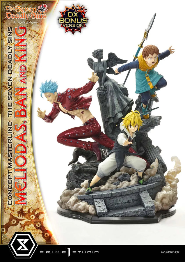 Meliodas, Ban and King (Deluxe Bonus Version) The Seven Deadly Sins – Prime1Studio – ActionFigure Brasil