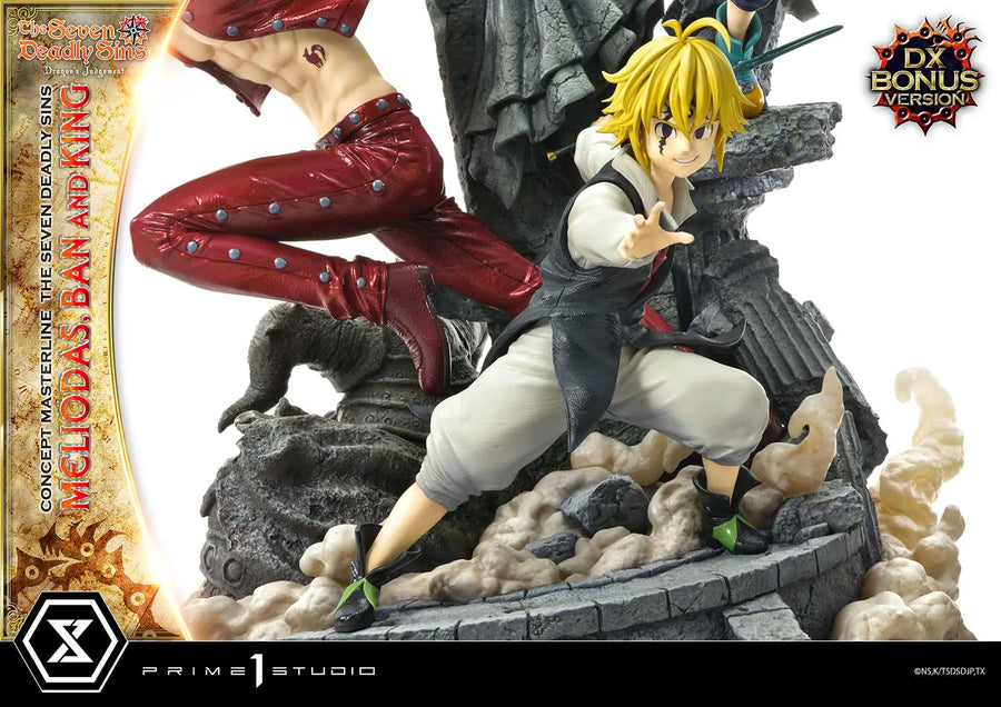 Meliodas, Ban and King (Deluxe Bonus Version) The Seven Deadly Sins – Prime1Studio – ActionFigure Brasil