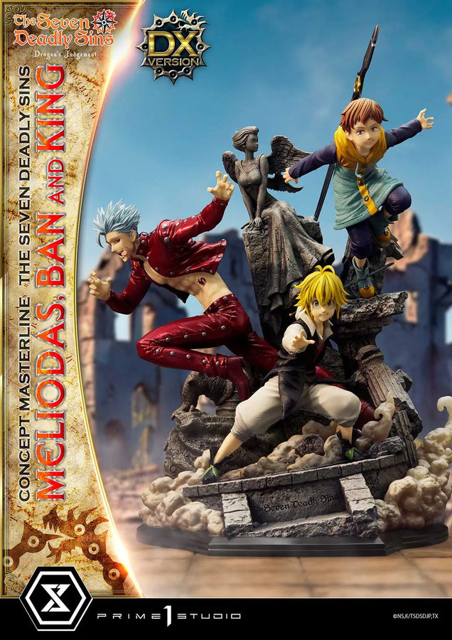Meliodas, Ban and King (Deluxe Bonus Version) The Seven Deadly Sins – Prime1Studio – ActionFigure Brasil
