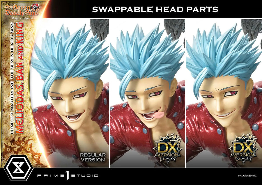 Meliodas, Ban and King (Deluxe Bonus Version) The Seven Deadly Sins – Prime1Studio – ActionFigure Brasil