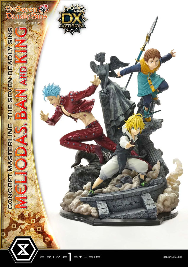 Meliodas, Ban and King (Deluxe Bonus Version) The Seven Deadly Sins – Prime1Studio – ActionFigure Brasil