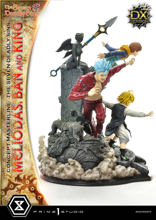 Meliodas, Ban and King (Deluxe Bonus Version) The Seven Deadly Sins – Prime1Studio – ActionFigure Brasil