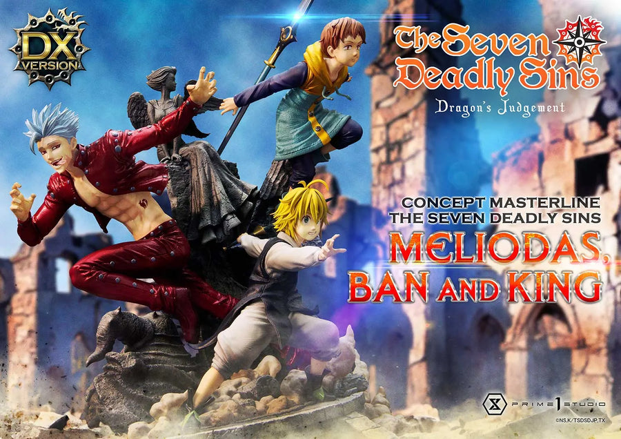 Meliodas, Ban and King (Deluxe Bonus Version) The Seven Deadly Sins – Prime1Studio – ActionFigure Brasil