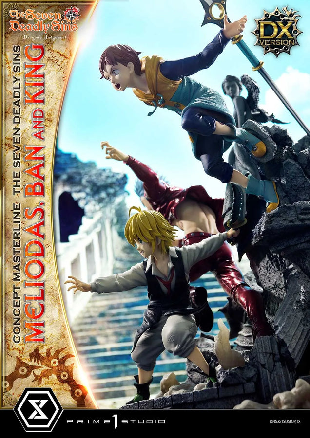 Meliodas, Ban and King (Deluxe Bonus Version) The Seven Deadly Sins – Prime1Studio – ActionFigure Brasil