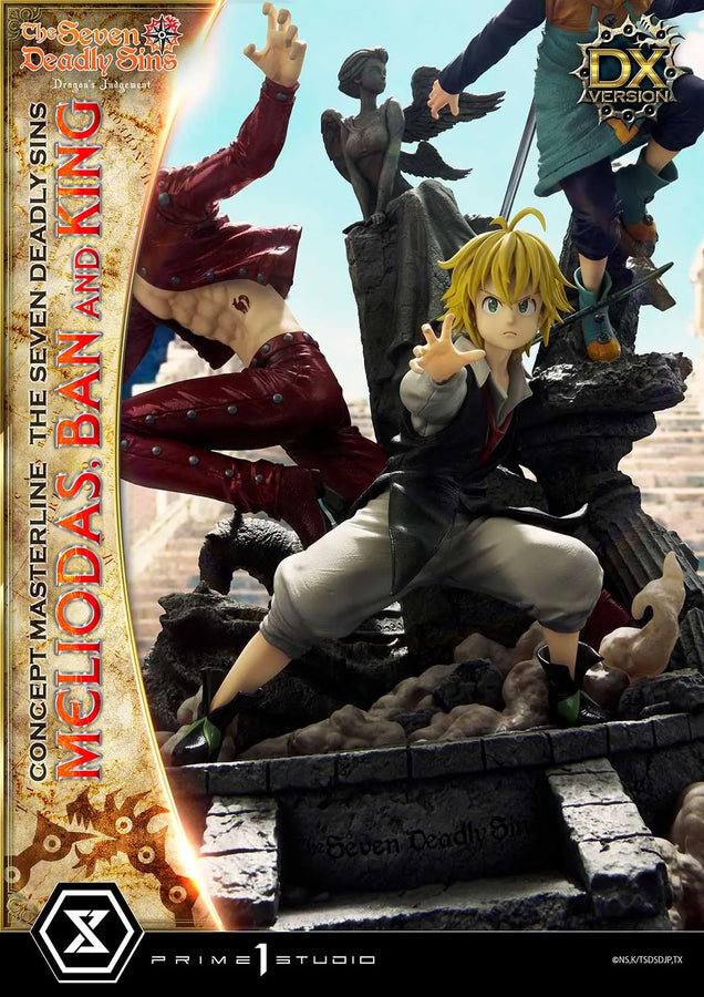 Meliodas, Ban and King (Deluxe Bonus Version) The Seven Deadly Sins – Prime1Studio – ActionFigure Brasil