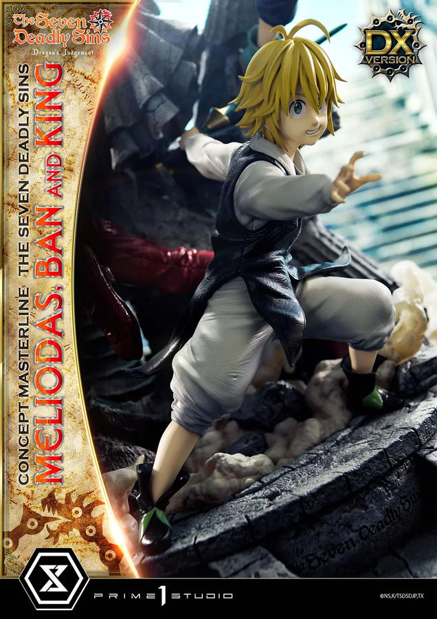 Meliodas, Ban and King (Deluxe Bonus Version) The Seven Deadly Sins – Prime1Studio – ActionFigure Brasil